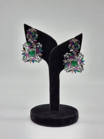 Cluster Earrings Jewellery Foxyavenue UK
