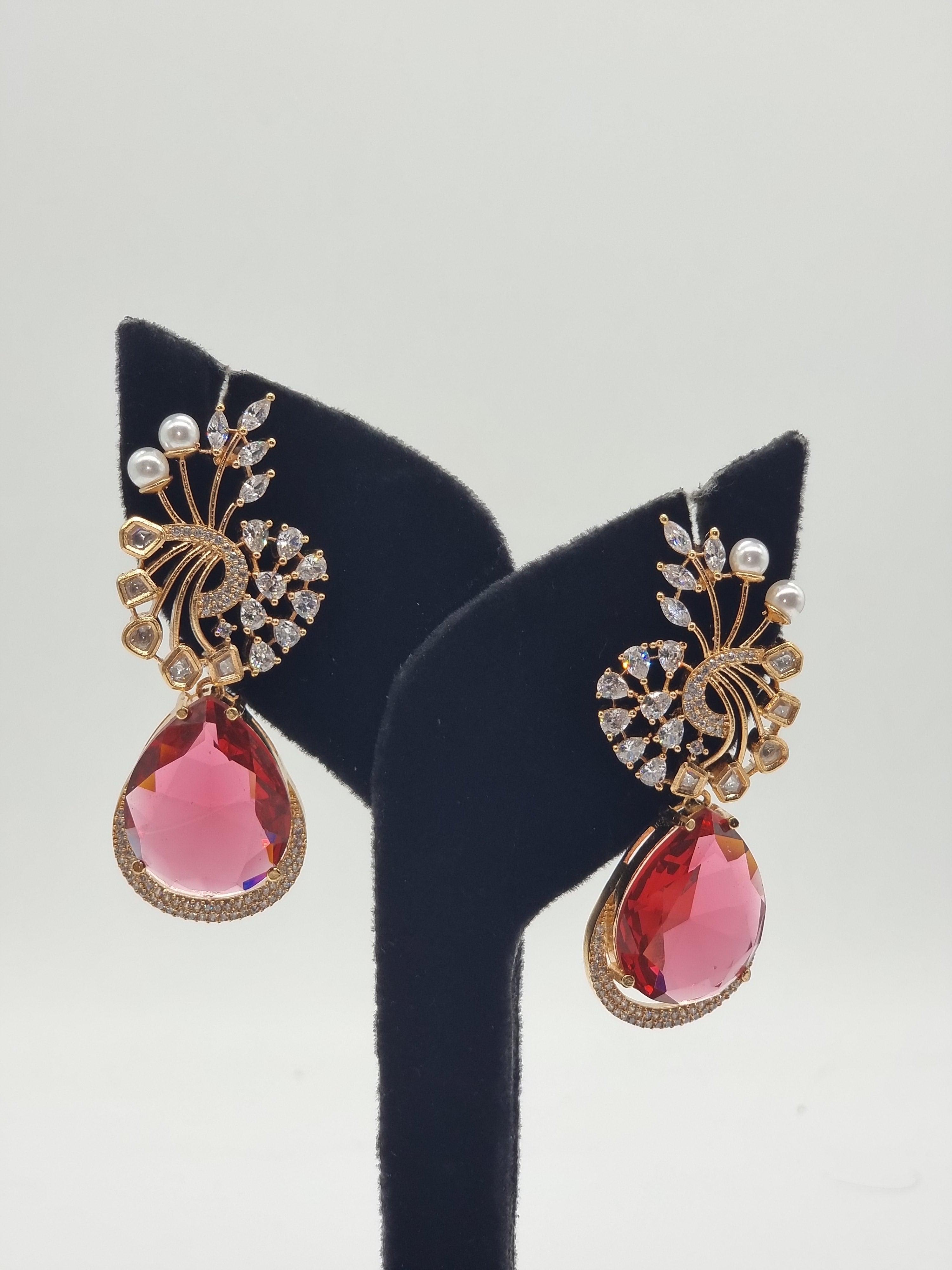 Ziya Earrings Jewellery Foxyavenue UK