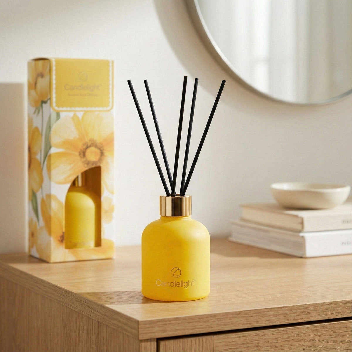 100ml Reed Diffuser - Yellow Flowers 8pk - Foxyavenue