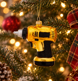 Black and Gold Drill Shaped Bauble - Foxyavenue