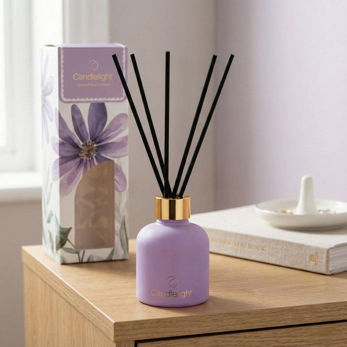100ml Reed Diffuser - Purple Flowers 8pk - Foxyavenue