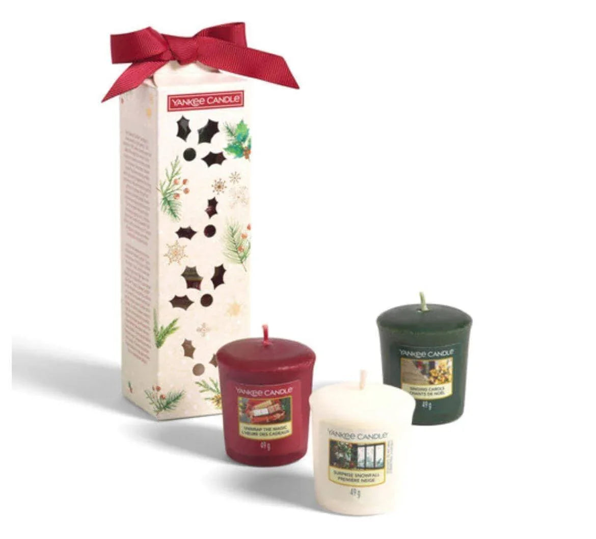 3 Votive Candle Gift Set Candles Foxyavenue UK