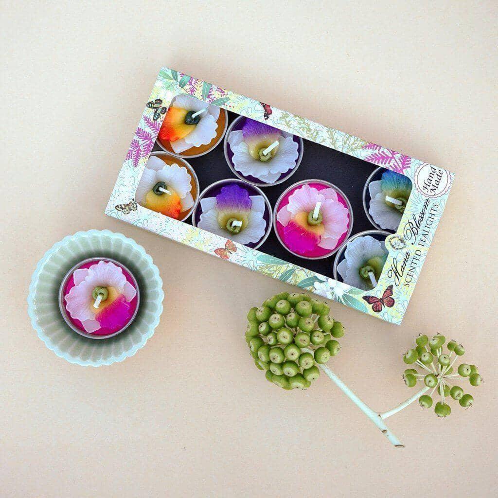 Assorted Orchid Scented Tea lights Candles Foxyavenue UK