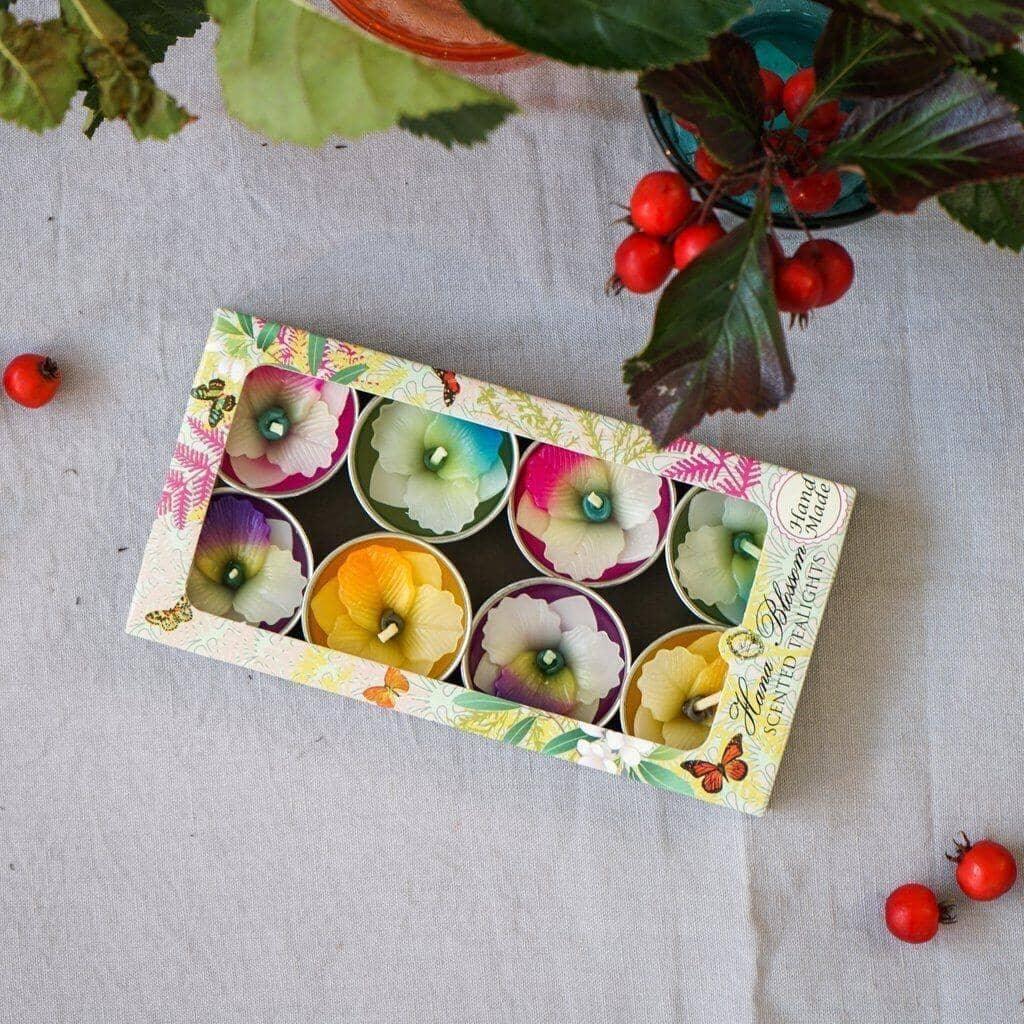 Assorted Orchid Scented Tea lights Candles Foxyavenue UK