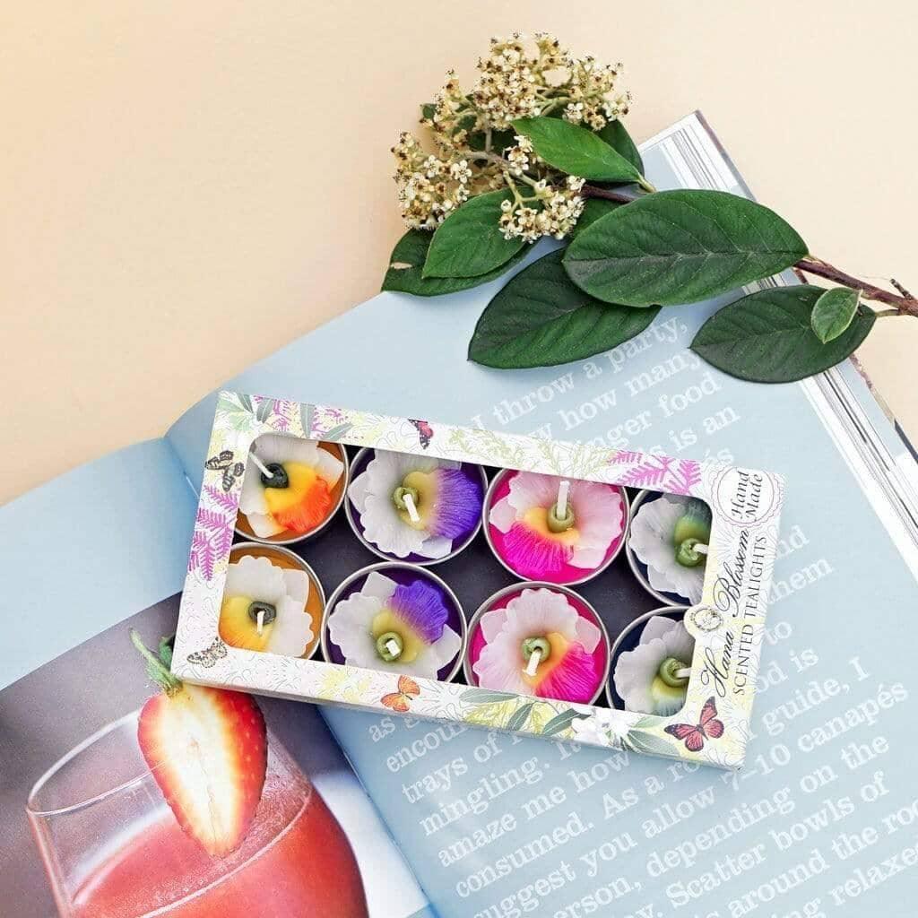 Assorted Orchid Scented Tea lights Candles Foxyavenue UK