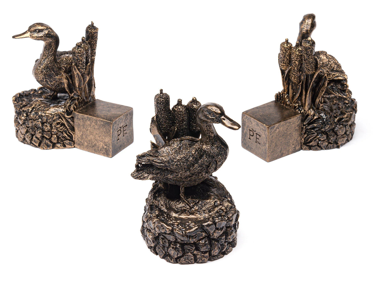 Potty Feet - Bronze Mallard Duck Planter Accessories Foxyavenue UK