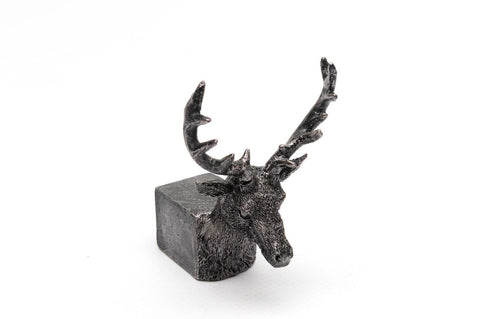Potty Feet - Brushed Silver Stag Planter Accessories Foxyavenue UK