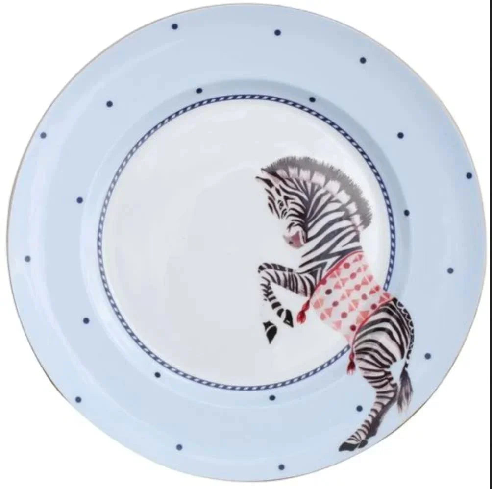 Carnival Animal Dinner Plates, Set of 4 Tableware Foxyavenue UK