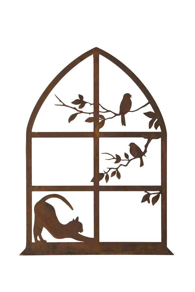 Cat in Window Wall Plaque Plaques Foxyavenue UK