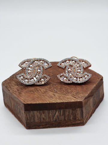CC Earrings Jewellery Foxyavenue UK