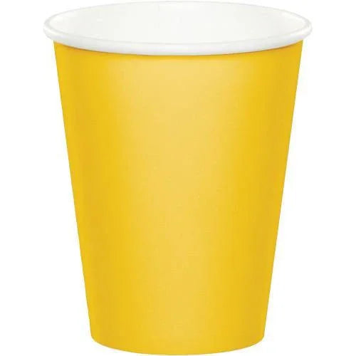 Celebrations Value Paper Cups School Bus Yellow Lunch Plates Foxyavenue UK