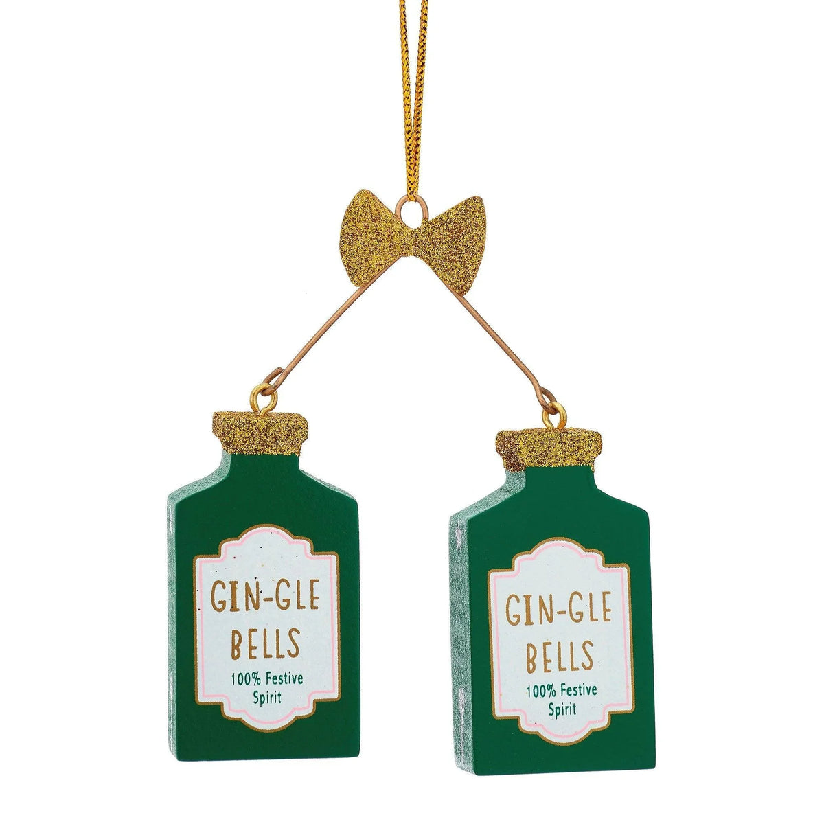 Christmas Gin-Gle Bells Hanging Decoration Christmas Decorations Foxyavenue UK