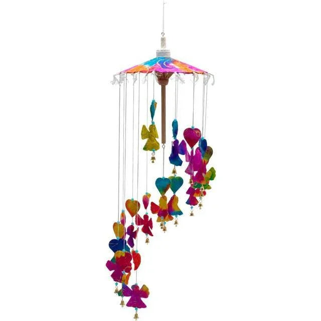 Colourful Angel Paper Mobile Hanging Mobiles Foxyavenue UK