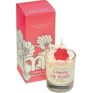 Coming Up Roses piped Glass Candle Candles Foxyavenue UK