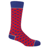 Disruption - Scarlet Men's Socks Foxyavenue UK