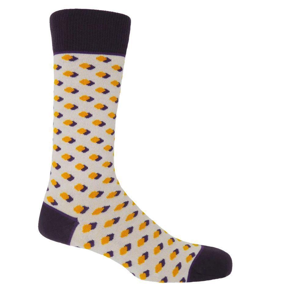 Disruption - Taupe Men's Socks Foxyavenue UK