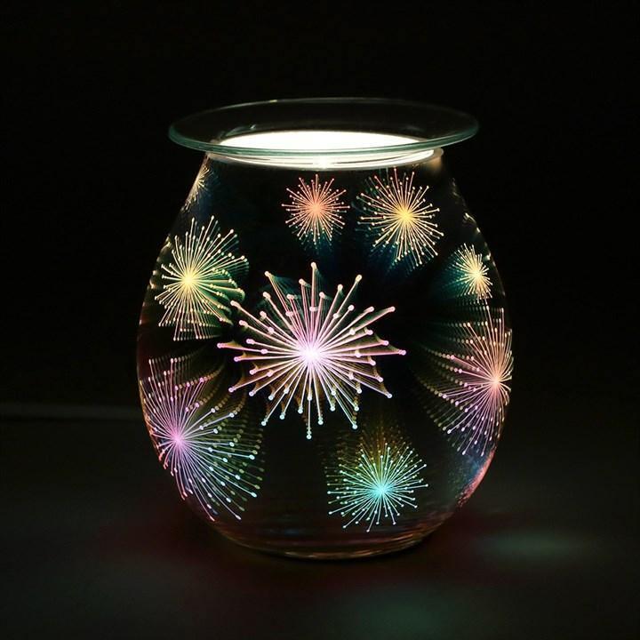 Firework Effect Light Up Electric Oil Burner Oil Burners Foxyavenue UK