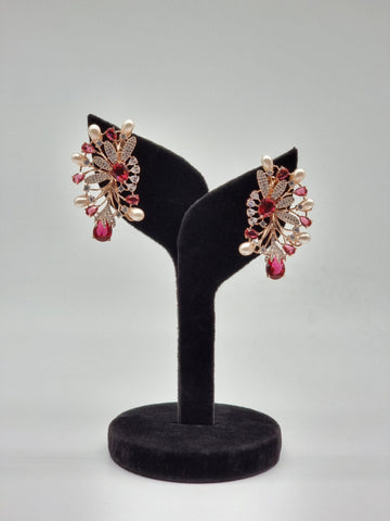 Floral Earrings Jewellery Foxyavenue UK