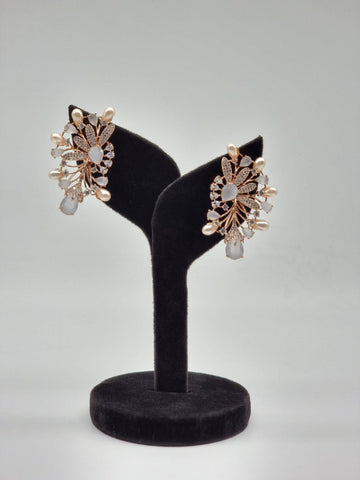 Floral Earrings Jewellery Foxyavenue UK