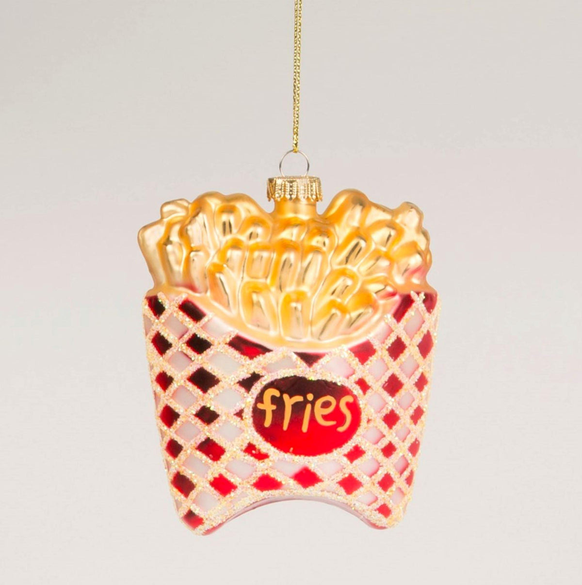 French Fries Shaped Bauble Christmas Decorations Foxyavenue UK