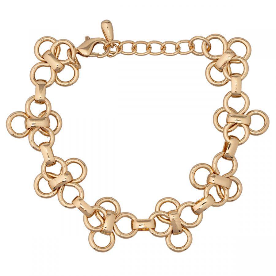 Geo Gold Geometric Clasp Bracelet Jewellery Foxyavenue UK