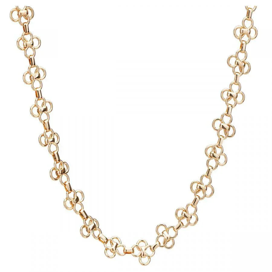 Geo Gold Geometric Short Necklace Jewellery Foxyavenue UK