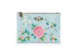 Good Morning Cosmetic Flat Pouch Medium Floral Handbags Foxyavenue UK