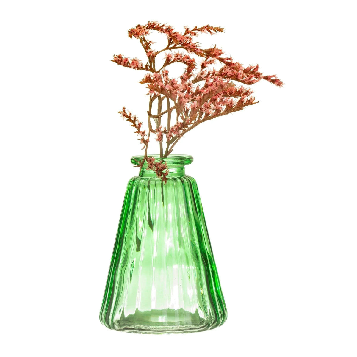 Green Glass Bud Vases - Set Of 3 HomeDecor Foxyavenue UK
