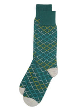 Hastings - Dark Teal Men's Socks Foxyavenue UK