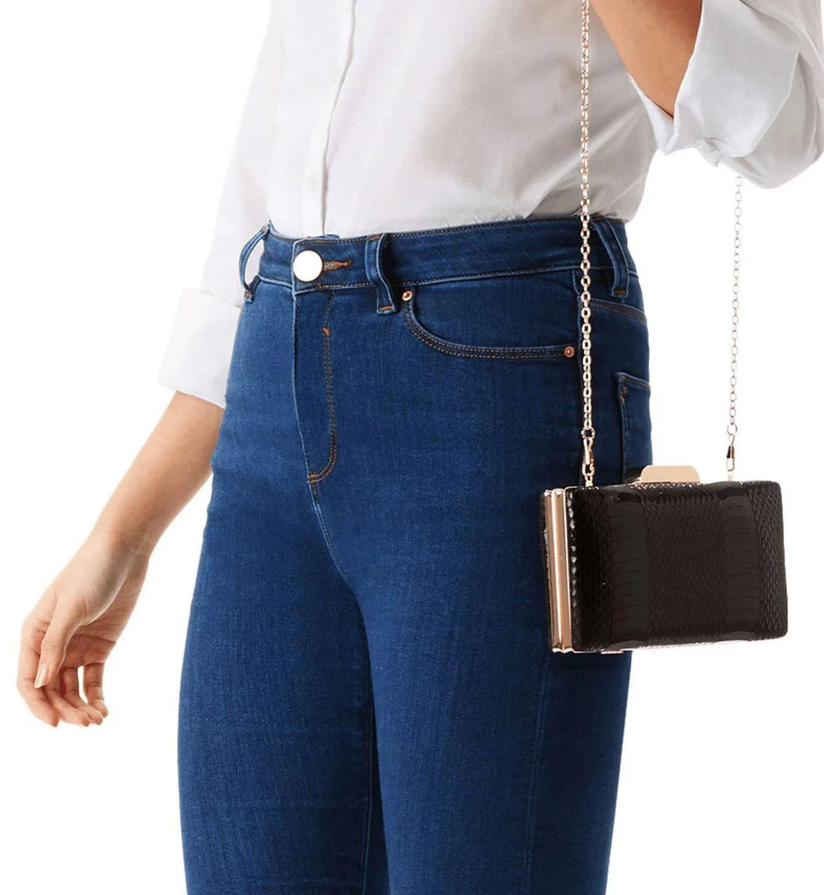 Hive Black Clutch Bag - Miss KG Handbags Foxyavenue UK