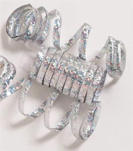 Holographic Streamers Silver Party Decorations Foxyavenue UK