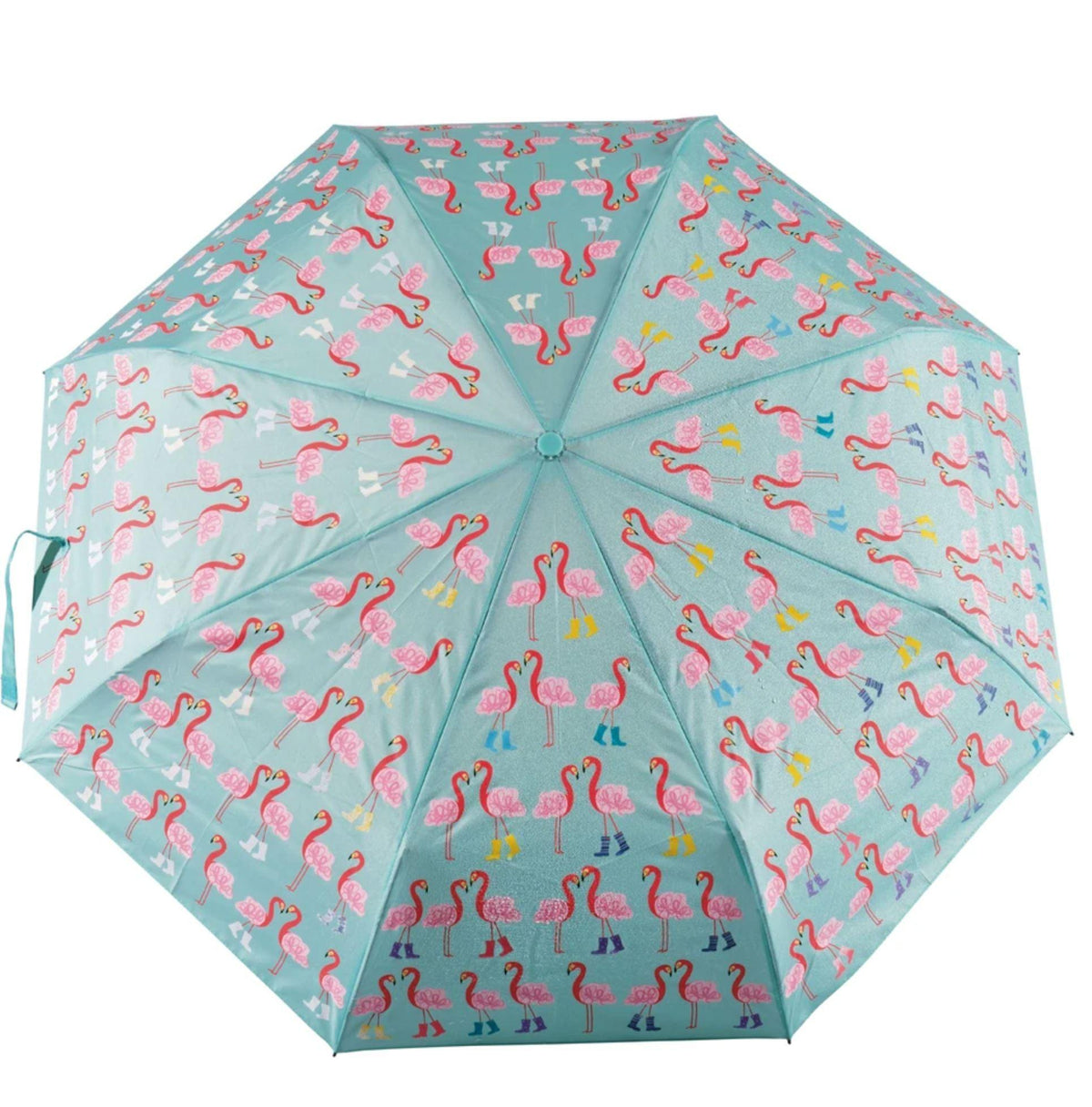 Kids Colour Changing Umbrella - Flamingo Water Bottles Foxyavenue UK