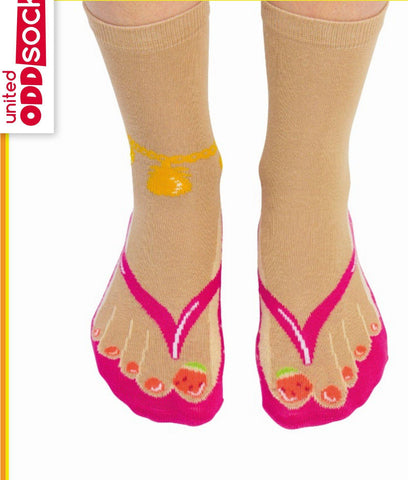 Ladies Flip Flop Socks Foxyavenue UK