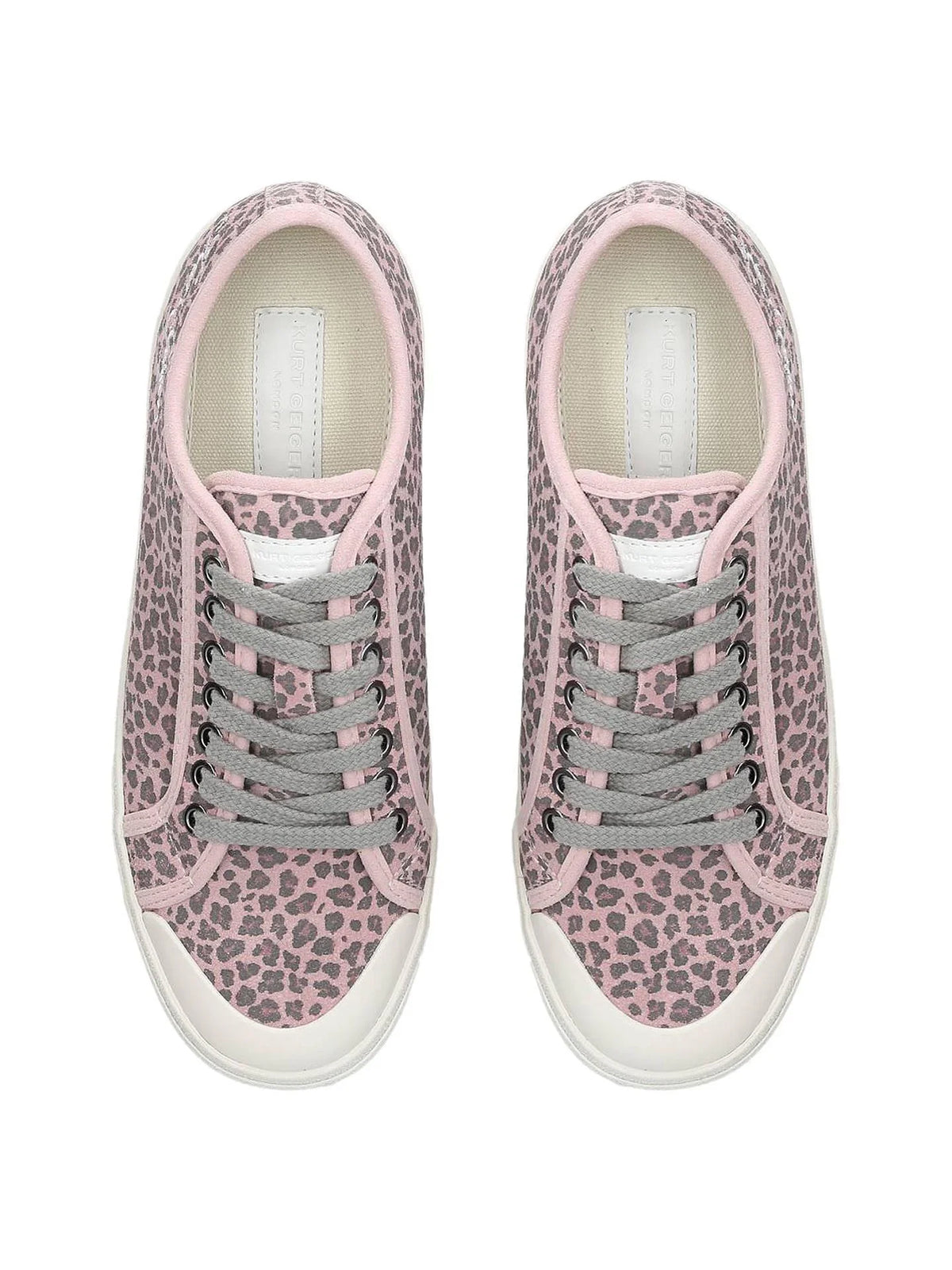 Levvy Pink Lace Up Trainers By Kurt Geiger Shoes Foxyavenue UK