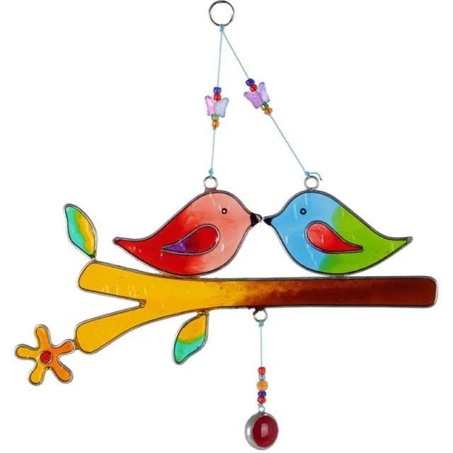 Love Birds On A Branch Suncatcher Suncatcher Foxyavenue UK