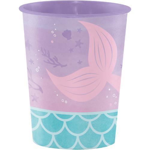 Mermaid Shine 9oz Paper Cup Iridescent Foil Party Decorations Foxyavenue UK