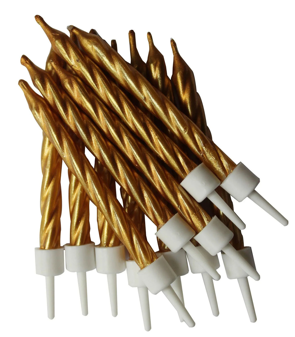 Metallic Candles Gold with Holders Candles Foxyavenue UK