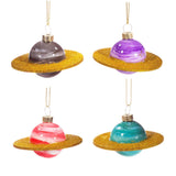 Mini Planets Shaped Bauble - Set of 4 Christmas Decorations Foxyavenue UK