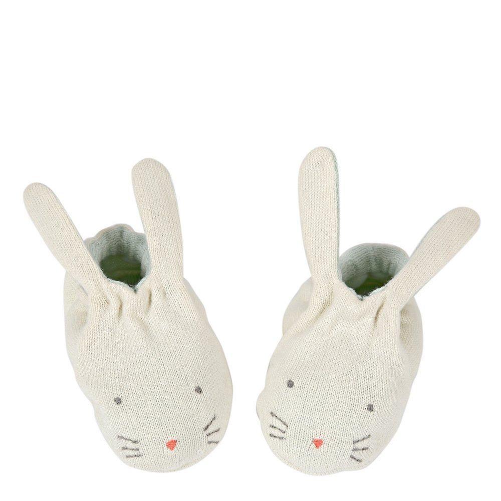 Mint Bunny Baby Booties Booties Foxyavenue UK