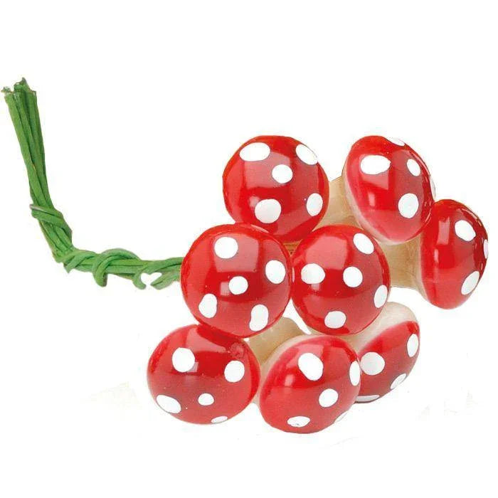 Mixed sizes mushroom cluster picks Tree Decorations Foxyavenue UK