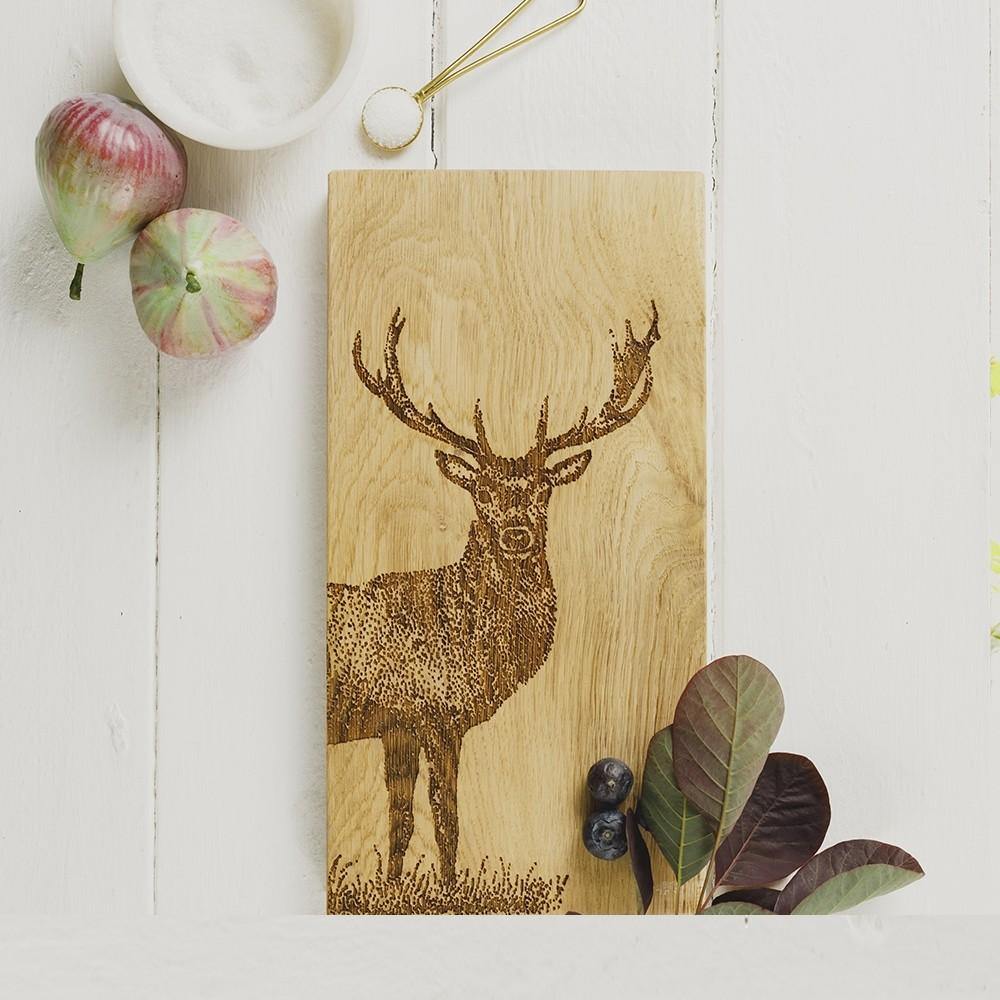 Monarch Stag Small Serving Board Tableware Foxyavenue UK