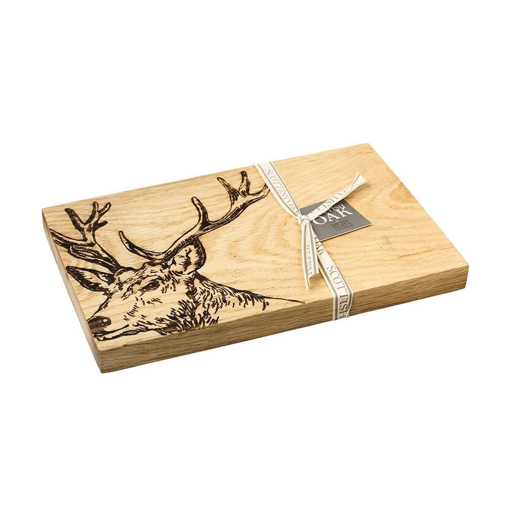 Oak Stag Serving Board Tableware Foxyavenue UK