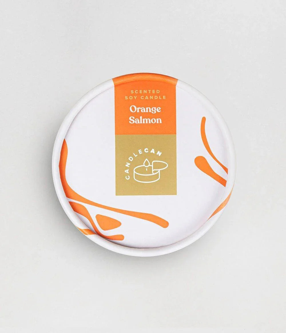 Orange Salmon Candle Candles Foxyavenue UK