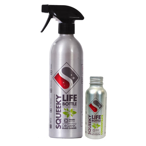 Organic - Glass Cleaner Life Bottle Bundle Cleaning Products Foxyavenue UK