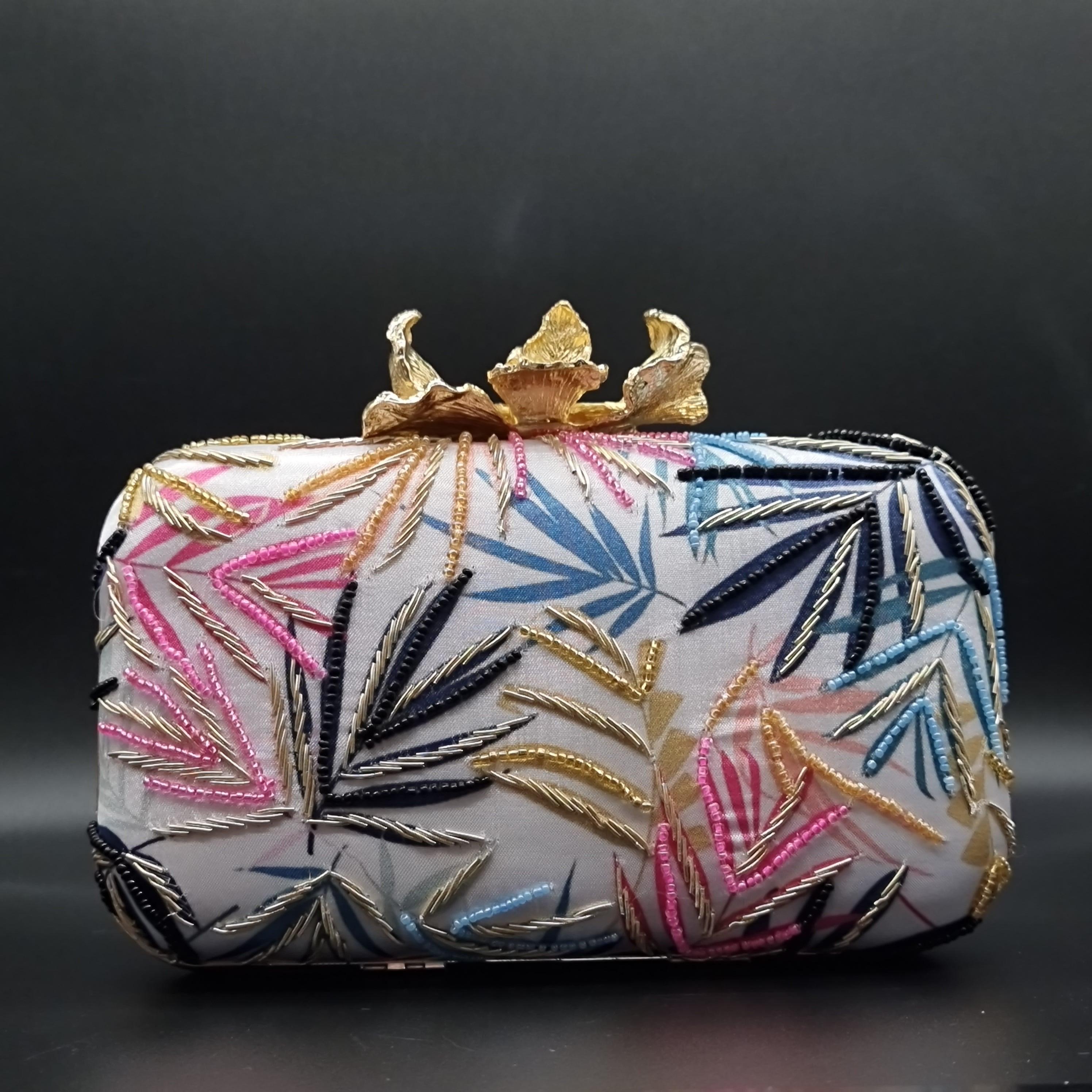 Orient Floral Clutch Bag Handbags, Wallets & Cases Foxyavenue UK