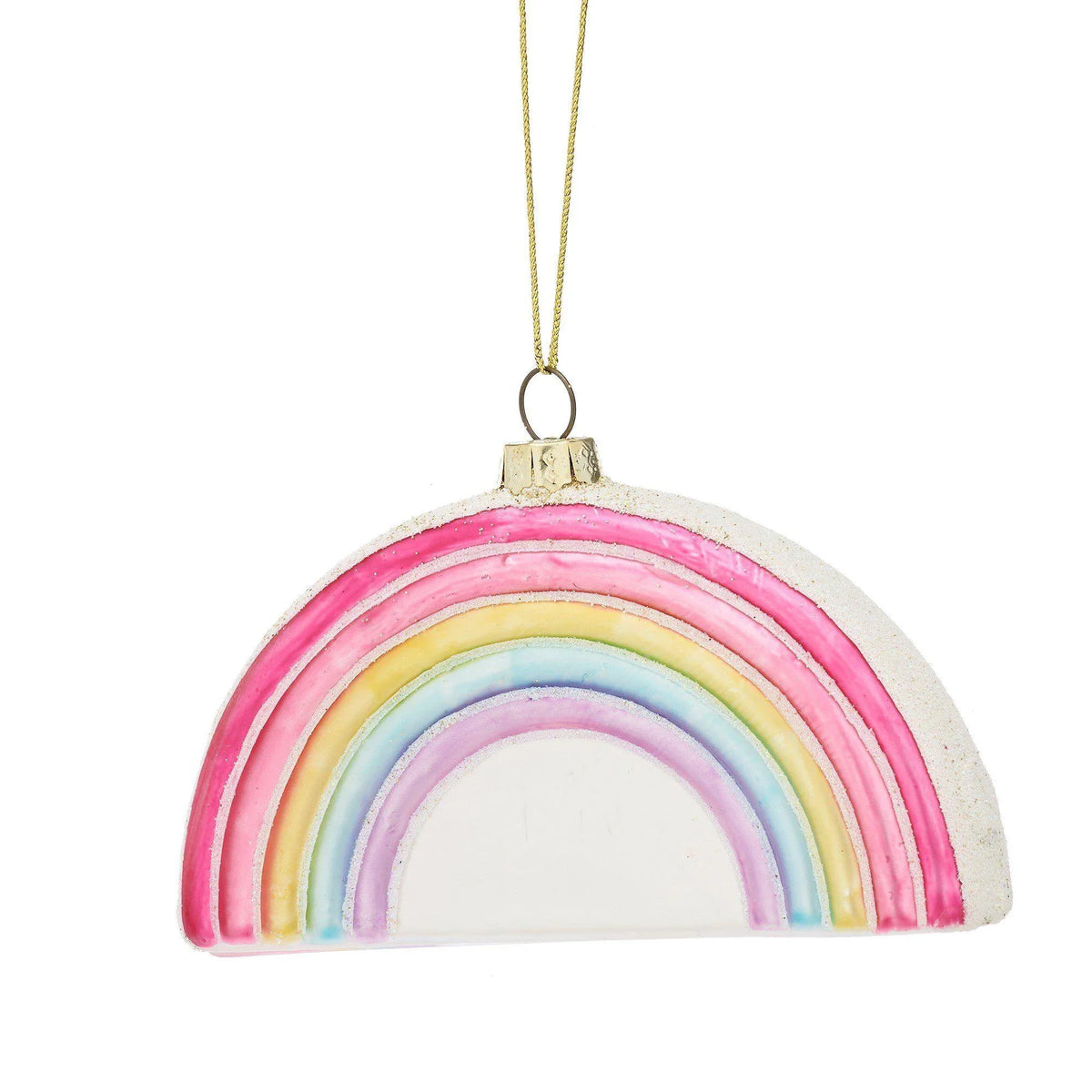 Pastel Rainbow Shaped Bauble Tree Decorations Foxyavenue UK