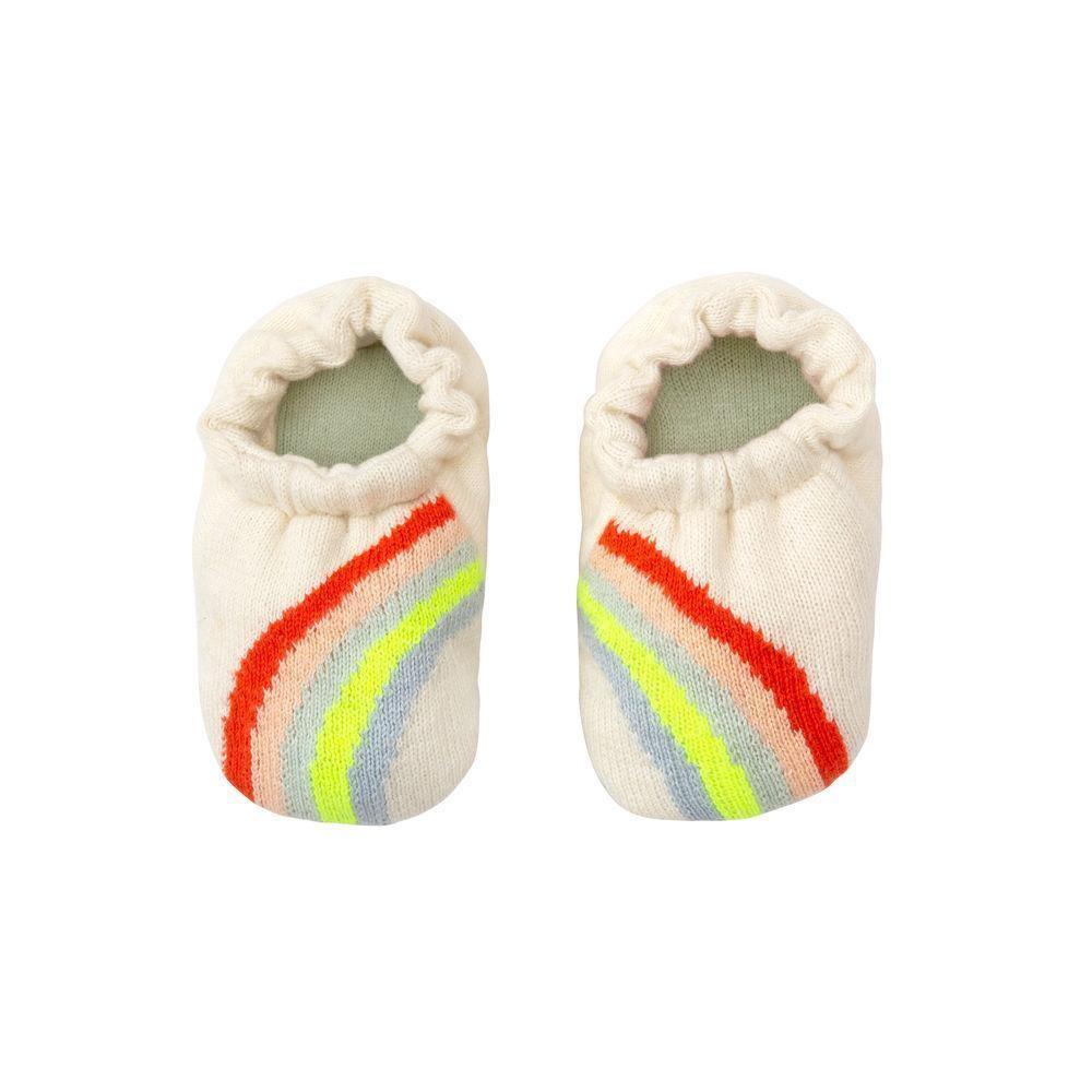 Rainbow Baby Booties Booties Foxyavenue UK