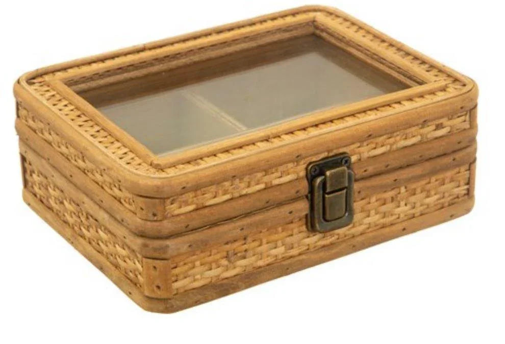 Rattan Jewellery Box Foxyavenue UK