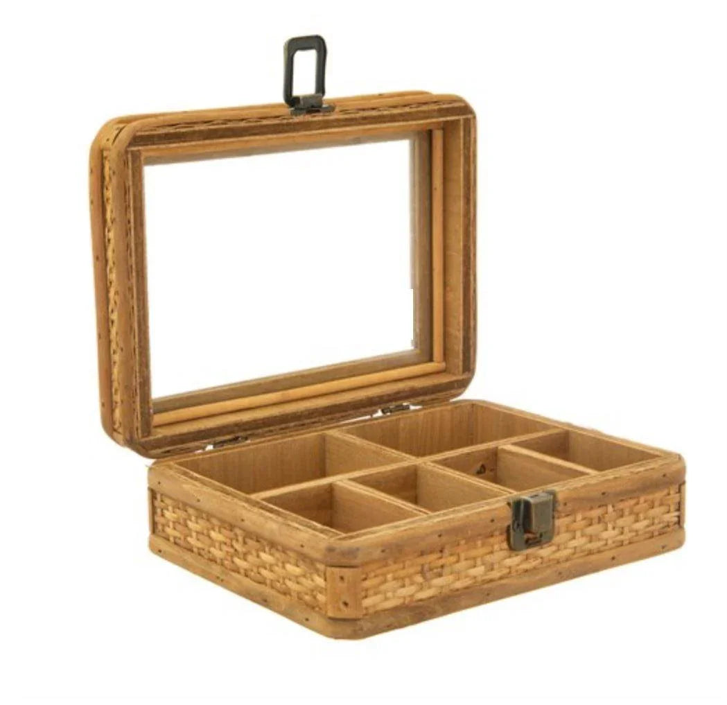 Rattan Jewellery Box Foxyavenue UK
