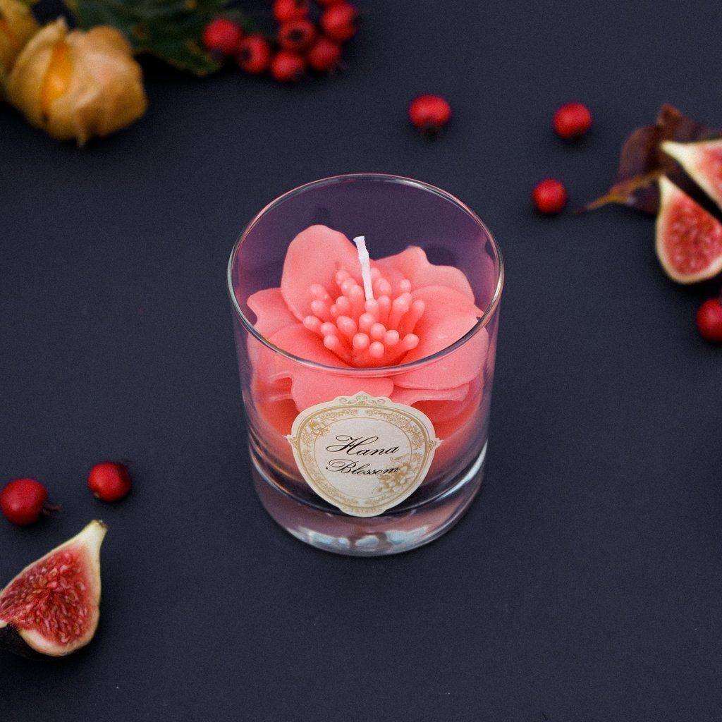 Rose Mellow Scented Container Candle - Jasmine Candles Foxyavenue UK